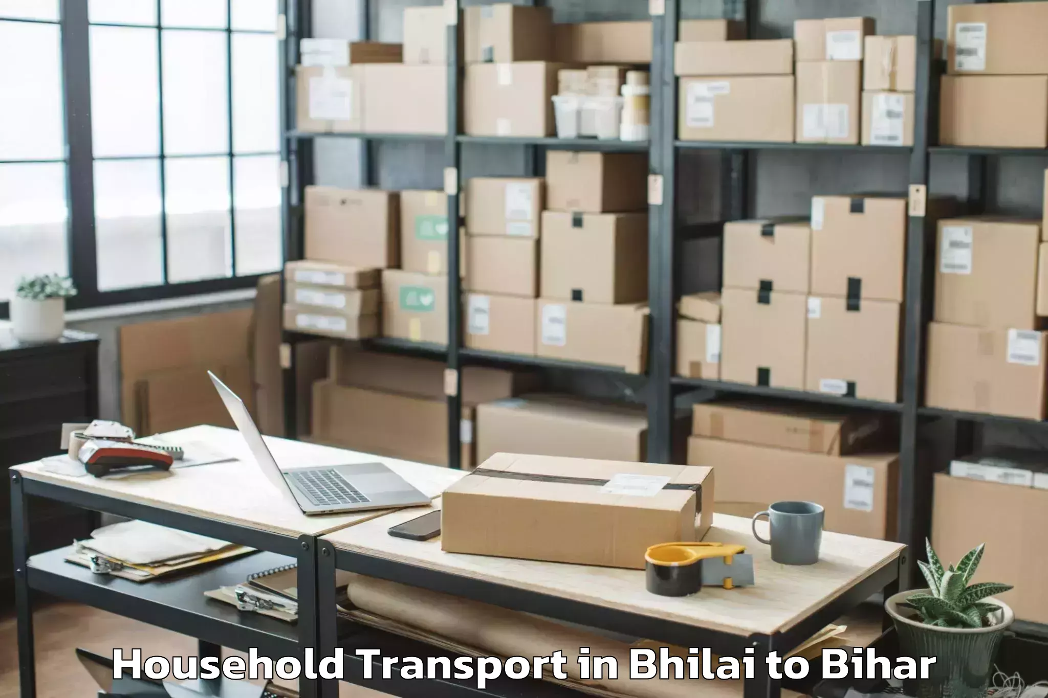 Book Bhilai to Kk University Biharsharif Household Transport Online